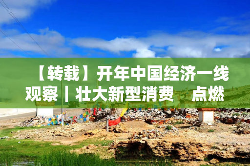 【转载】开年中国经济一线观察｜壮大新型消费　点燃内需“新引擎”