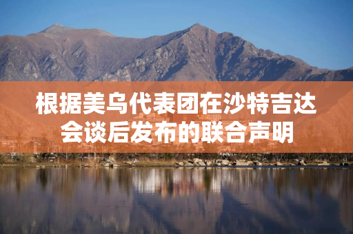 根据美乌代表团在沙特吉达会谈后发布的联合声明