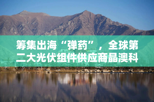 筹集出海“弹药”，全球第二大光伏组件供应商晶澳科技拟赴港上市