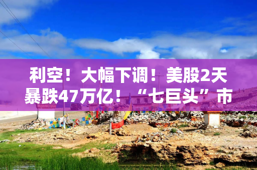 利空！大幅下调！美股2天暴跌47万亿！“七巨头”市值蒸发13万亿元