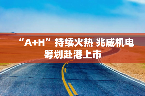 “A+H”持续火热 兆威机电筹划赴港上市