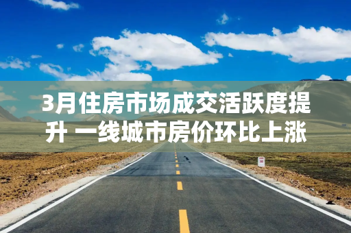 3月住房市场成交活跃度提升 一线城市房价环比上涨