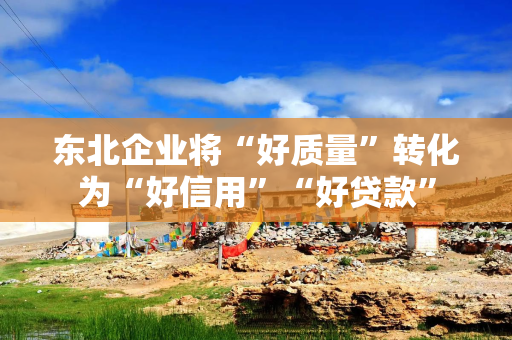 东北企业将“好质量”转化为“好信用”“好贷款”
