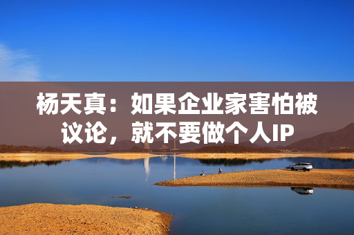杨天真：如果企业家害怕被议论，就不要做个人IP