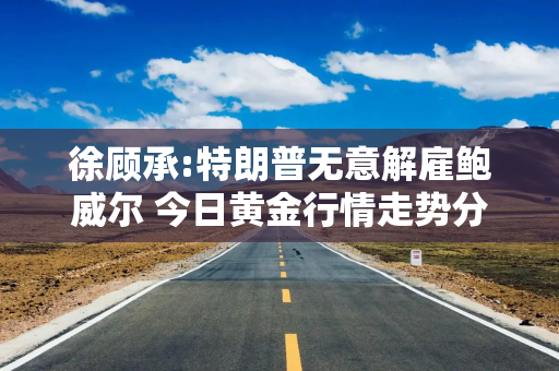 徐顾承:特朗普无意解雇鲍威尔 今日黄金行情走势分析