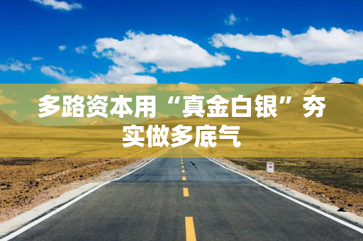 多路资本用“真金白银”夯实做多底气