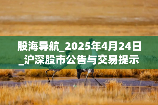 股海导航_2025年4月24日_沪深股市公告与交易提示