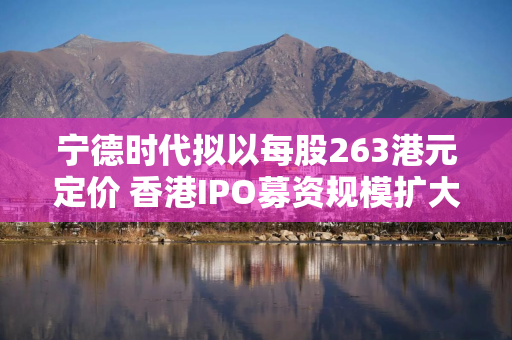 宁德时代拟以每股263港元定价 香港IPO募资规模扩大至46亿美元
