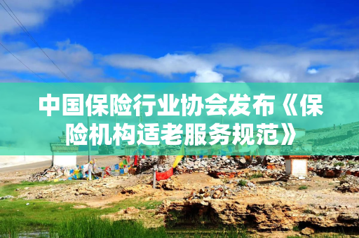 中国保险行业协会发布《保险机构适老服务规范》