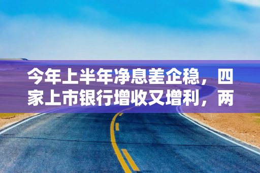今年上半年净息差企稳，四家上市银行增收又增利，两家净利同比增幅超16％