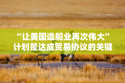 “让美国造船业再次伟大” 计划是达成贸易协议的关键，韩国称