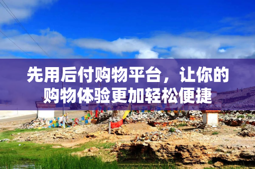 先用后付购物平台，让你的购物体验更加轻松便捷