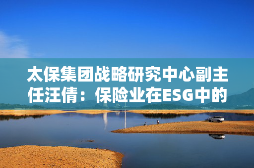 太保集团战略研究中心副主任汪倩：保险业在ESG中的角色——风险守护与城市可持续协同