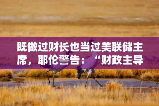 既做过财长也当过美联储主席,耶伦警告:“财政主导”威胁美国经济