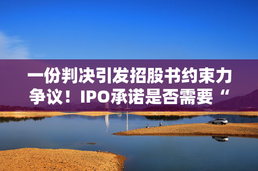 一份判决引发招股书约束力争议！IPO承诺是否需要“打补丁”？