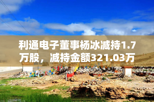 利通电子董事杨冰减持1.7万股,减持金额321.03万元