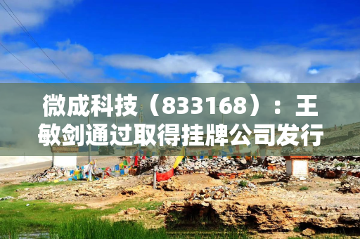 微成科技（833168）：王敏剑通过取得挂牌公司发行的新股，拥有微成科技权益的股份将增加300万股