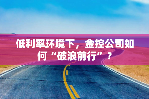 低利率环境下,金控公司如何“破浪前行”?