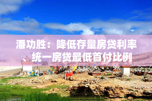 潘功胜：降低存量房贷利率、统一房贷最低首付比例