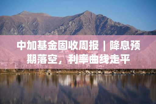 中加基金固收周报︱降息预期落空，利率曲线走平