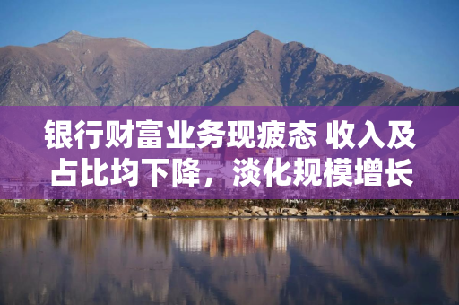 银行财富业务现疲态 收入及占比均下降，淡化规模增长