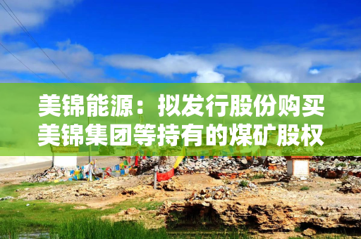 美锦能源：拟发行股份购买美锦集团等持有的煤矿股权