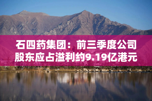 石四药集团：前三季度公司股东应占溢利约9.19亿港元，同比减少2.8%