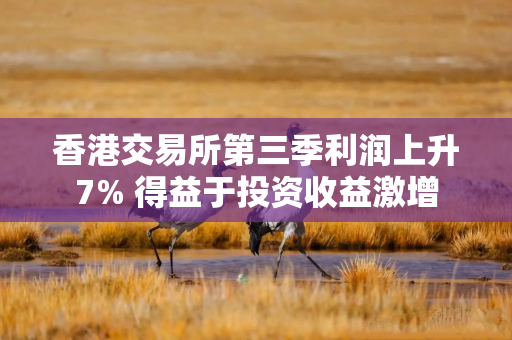 香港交易所第三季利润上升7% 得益于投资收益激增