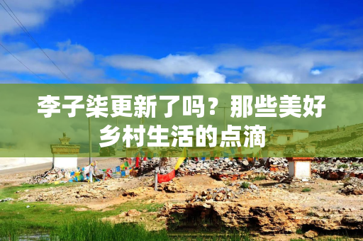 李子柒更新了吗？那些美好乡村生活的点滴