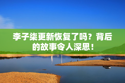 李子柒更新恢复了吗？背后的故事令人深思！