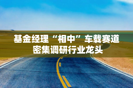 基金经理“相中”车载赛道 密集调研行业龙头