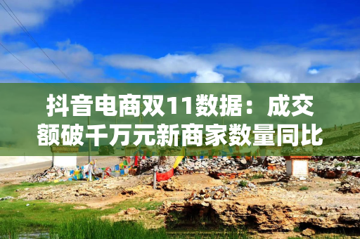 抖音电商双11数据：成交额破千万元新商家数量同比增长32%
