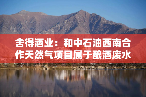 舍得酒业：和中石油西南合作天然气项目属于酿酒废水综合利用，有利于实现降碳增效