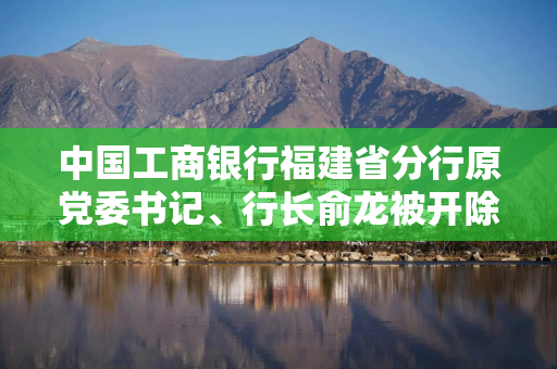 中国工商银行福建省分行原党委书记、行长俞龙被开除党籍
