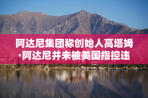 阿达尼集团称创始人高塔姆·阿达尼并未被美国指控违反反海外腐败法