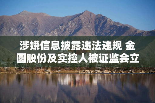 涉嫌信息披露违法违规 金圆股份及实控人被证监会立案