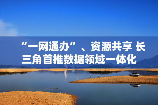 “一网通办”、资源共享 长三角首推数据领域一体化