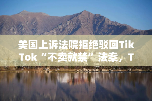 美国上诉法院拒绝驳回TikTok“不卖就禁”法案,TikTok回应