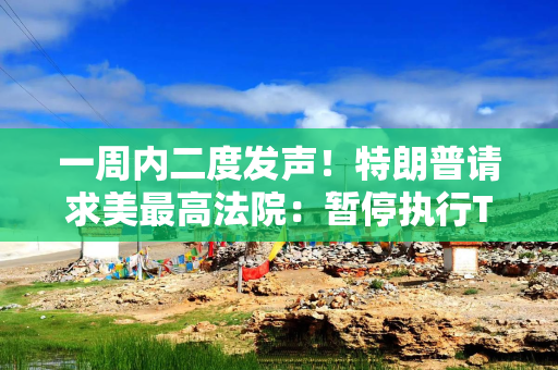 一周内二度发声！特朗普请求美最高法院：暂停执行TikTok强制出售令