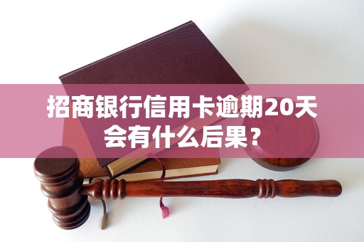 招商银行信用卡逾期20天会有什么后果？