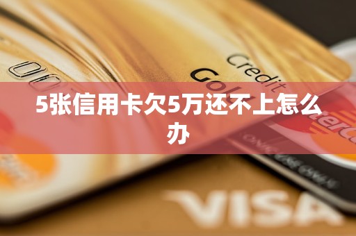 5张信用卡欠5万还不上怎么办