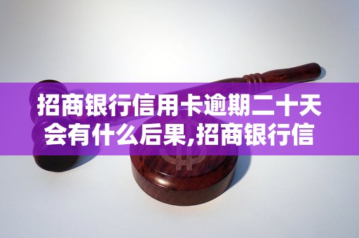 招商银行信用卡逾期二十天会有什么后果,招商银行信用卡逾期二十天如何处理