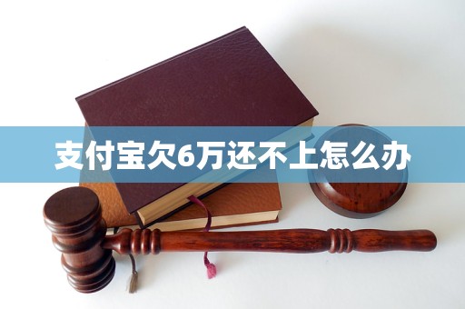 支付宝欠6万还不上怎么办