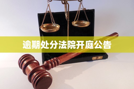 逾期处分法院开庭公告