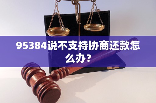 95384说不支持协商还款怎么办？
