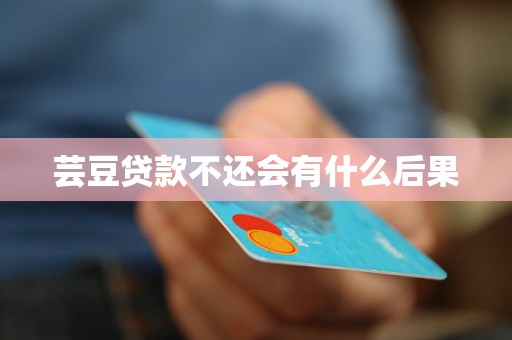 芸豆贷款不还会有什么后果