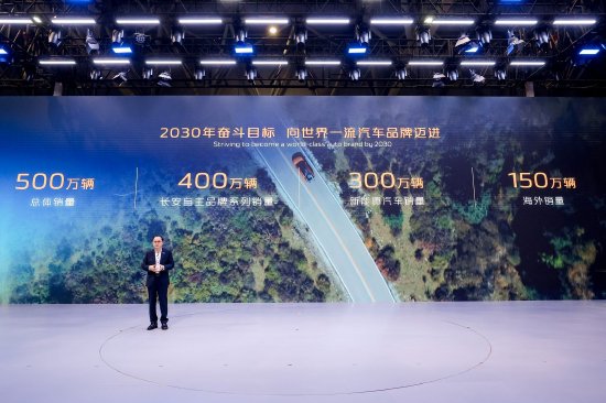 长安汽车董事长朱华荣：全球渠道网点已超14000个，2030年海外销量目标提升至150万辆