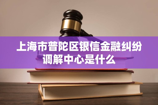 上海市普陀区银信金融纠纷调解中心是什么