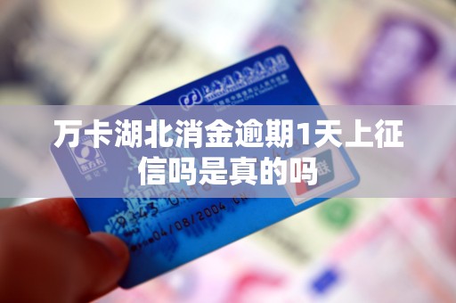 万卡湖北消金逾期1天上征信吗是真的吗