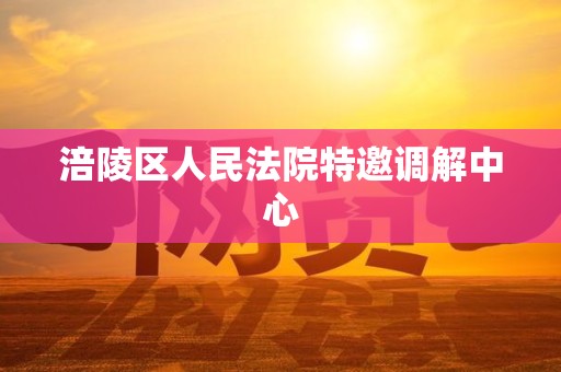 涪陵区人民法院特邀调解中心